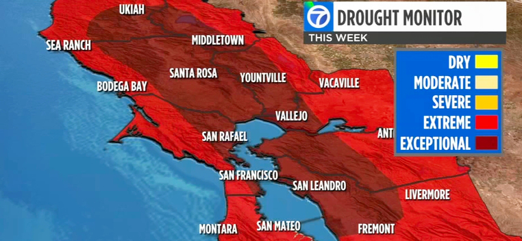 ABC7 Map of SF Bay Area Drought